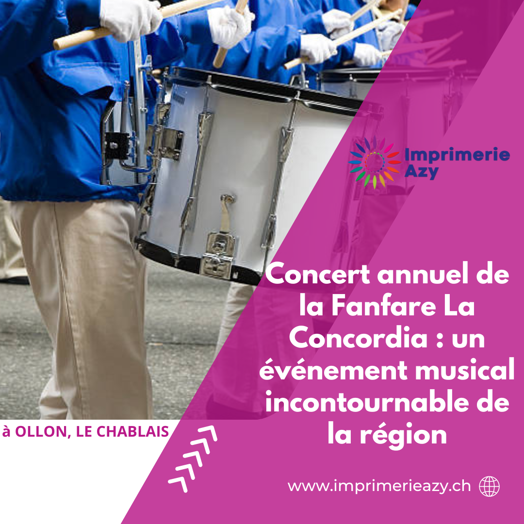 Concert annuel de la Fanfare La Concordia : un événement musical incontournable de la région