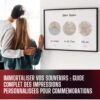 Impressions personnalisées pour commémorations