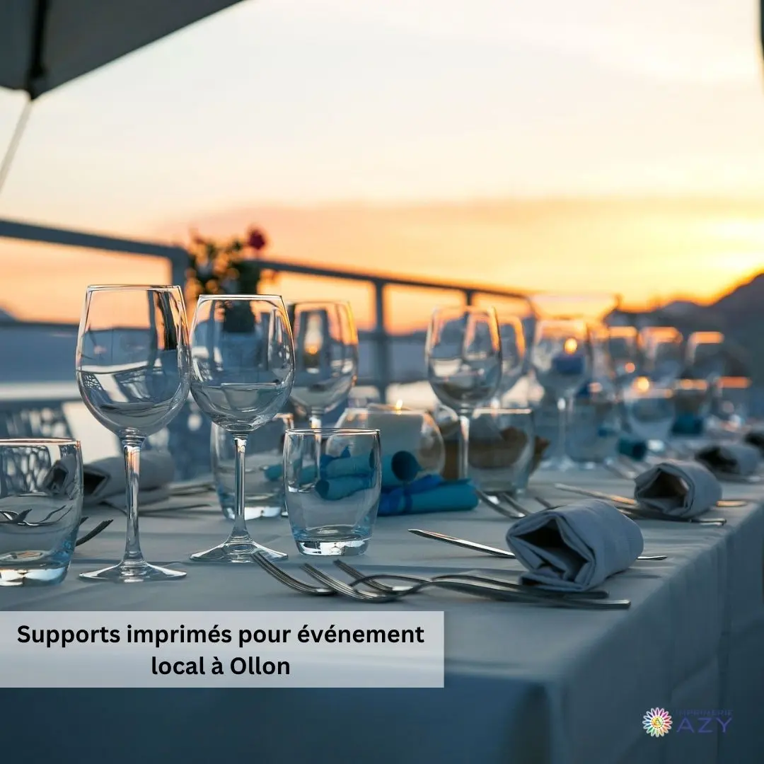 Supports imprimés événement à Ollon – Imprimerie AZY