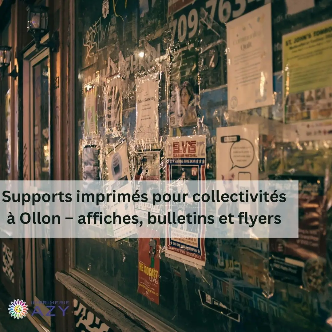 Affiche imprimée pour collectivité à Ollon