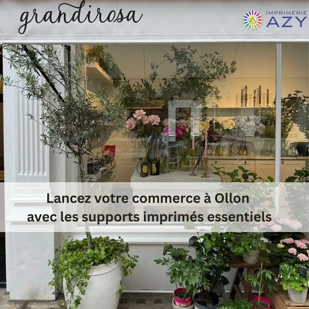 Supports imprimés commerce Ollon pour valoriser votre activité locale