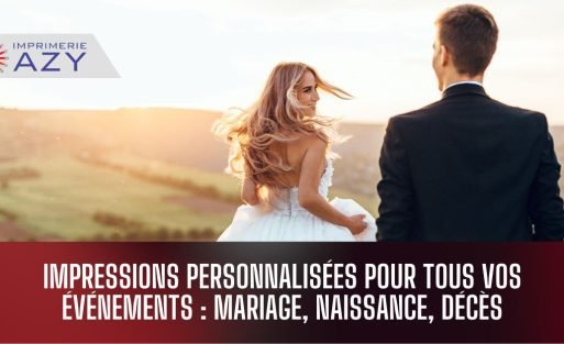 Impressions personnalisées pour événements.