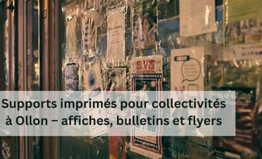 Affiche imprimée pour collectivité à Ollon