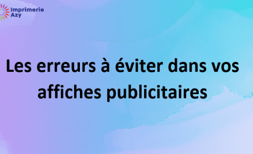 affiches publicitaires