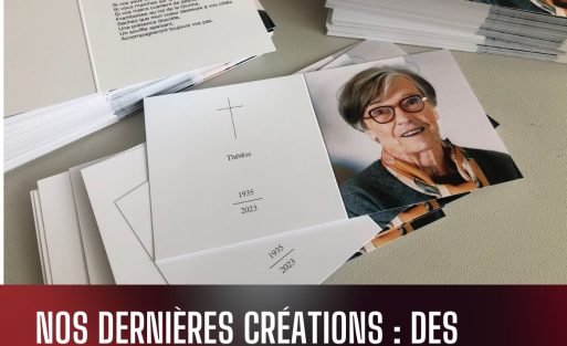 Deuil supports imprimés funéraires uniques et personnalisés