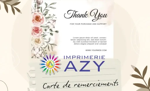 Carte de remerciements