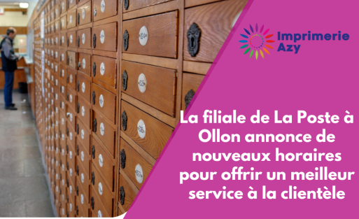 La filiale de La Poste à Ollon annonce de nouveaux horaires pour offrir un meilleur service à la clientèle (1)