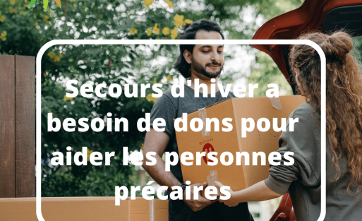 Secours d'hiver a besoin de dons pour aider les personnes précaires
