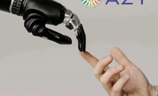 Une-main-robotique-touche-une-main-humaine