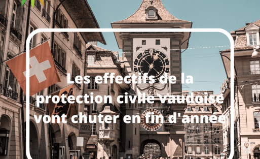 Les effectifs de la protection civile vaudoise vont chuter en fin d'année