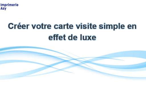 creer votre carte visite